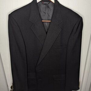Mens Sutter & Grant sz 46 Reg Black Suit Coat